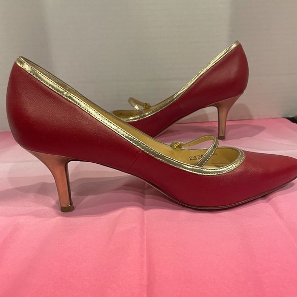 Cole Haan Size 9 Red Heels - Picture 3 of 11